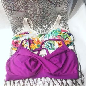 Athleta underwire bikini top bundle